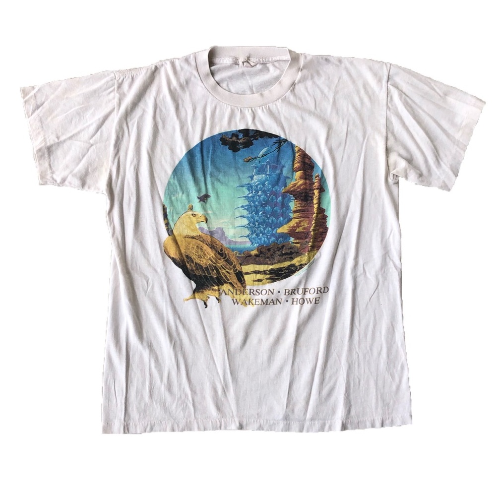 80s Vtg Anderson Bruford Wakeman Howe Tour Shirt